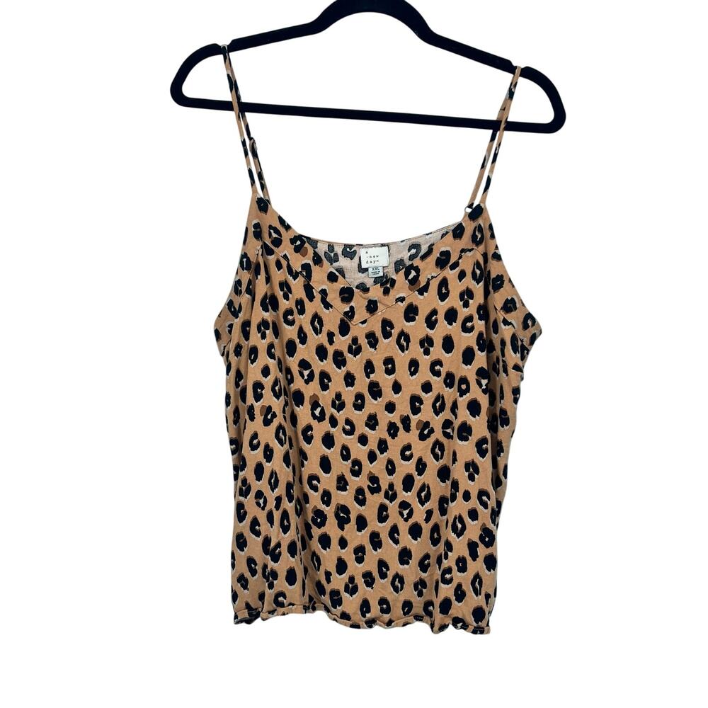 A New Day Leopard Camisole Top Size XXL